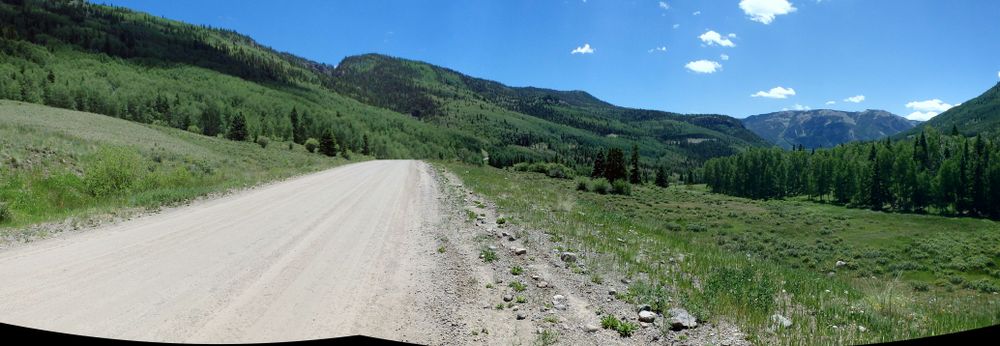 GDMBR: The view is grand southbound on NF-250.